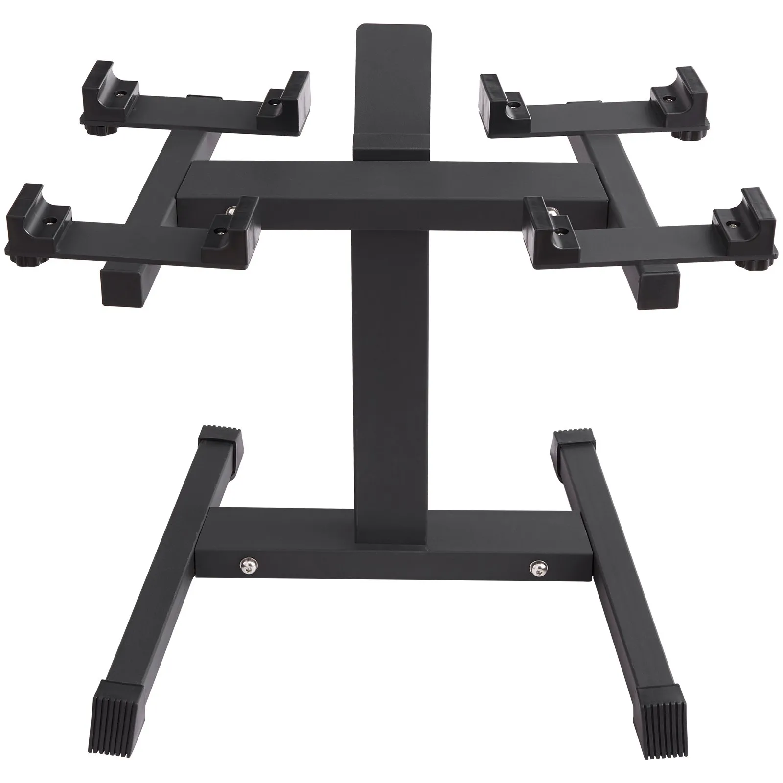 VEVOR Adjustable Dumbbell Stand | Home Fitness Rack with Media Rack