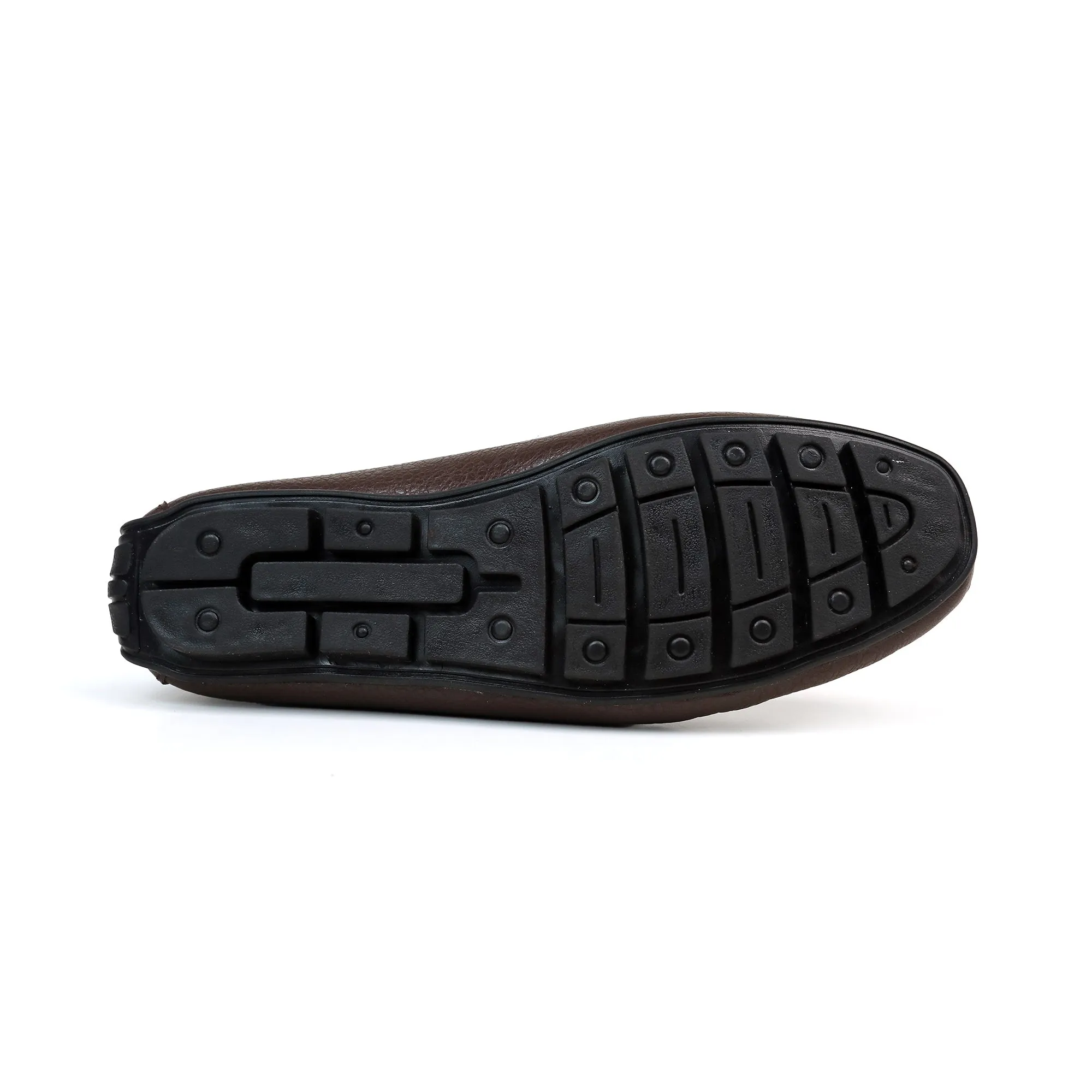 Vibrant Boys' Brown Leather Moccasin