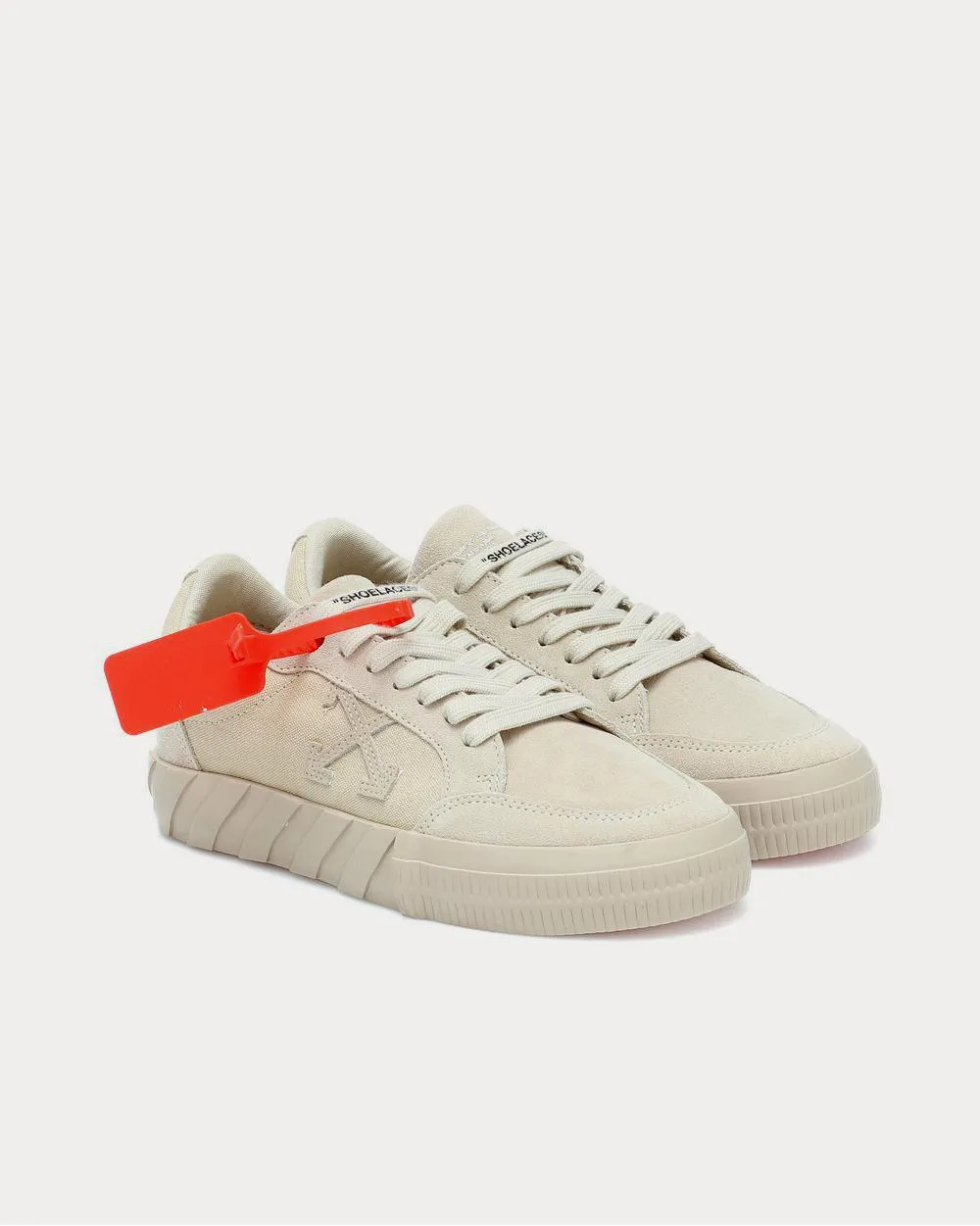 Vulcanized suede Beige Low Top Sneakers