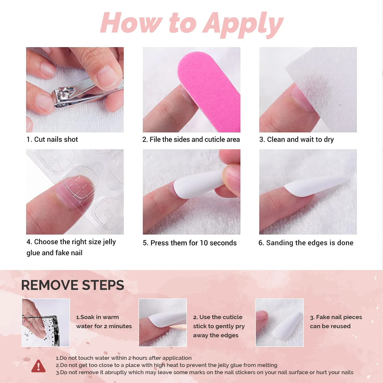 Wedding Dress Acrylic Press On Nails Kits