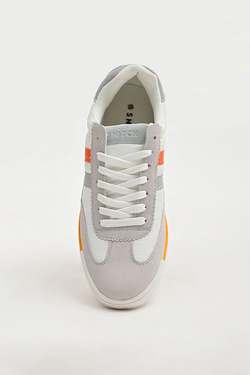 White Striped Sneakers