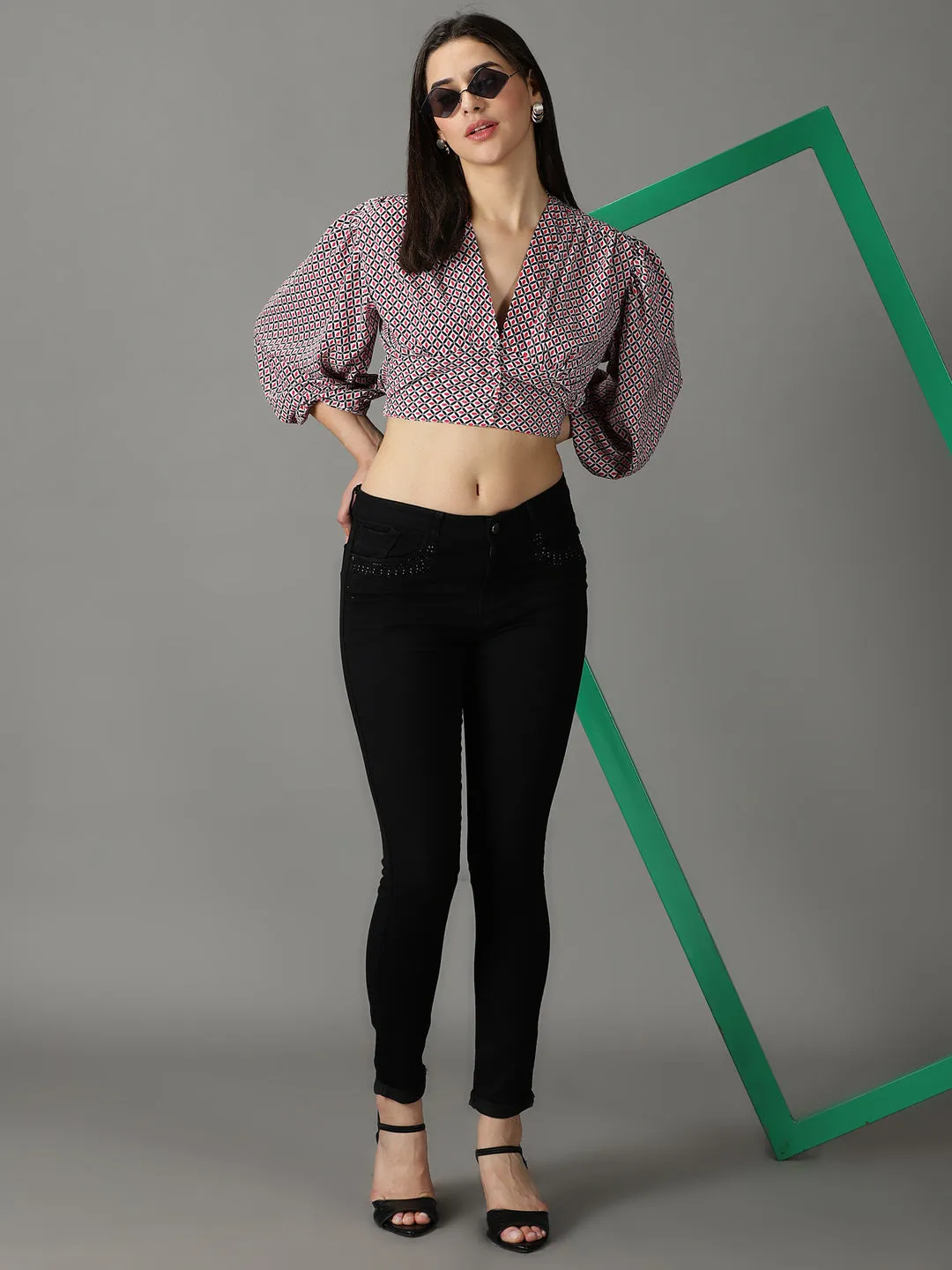 Women Black High-Rise Stretchable Cotton Jeans