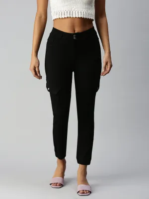 Women Black High-Rise Stretchable Jeans
