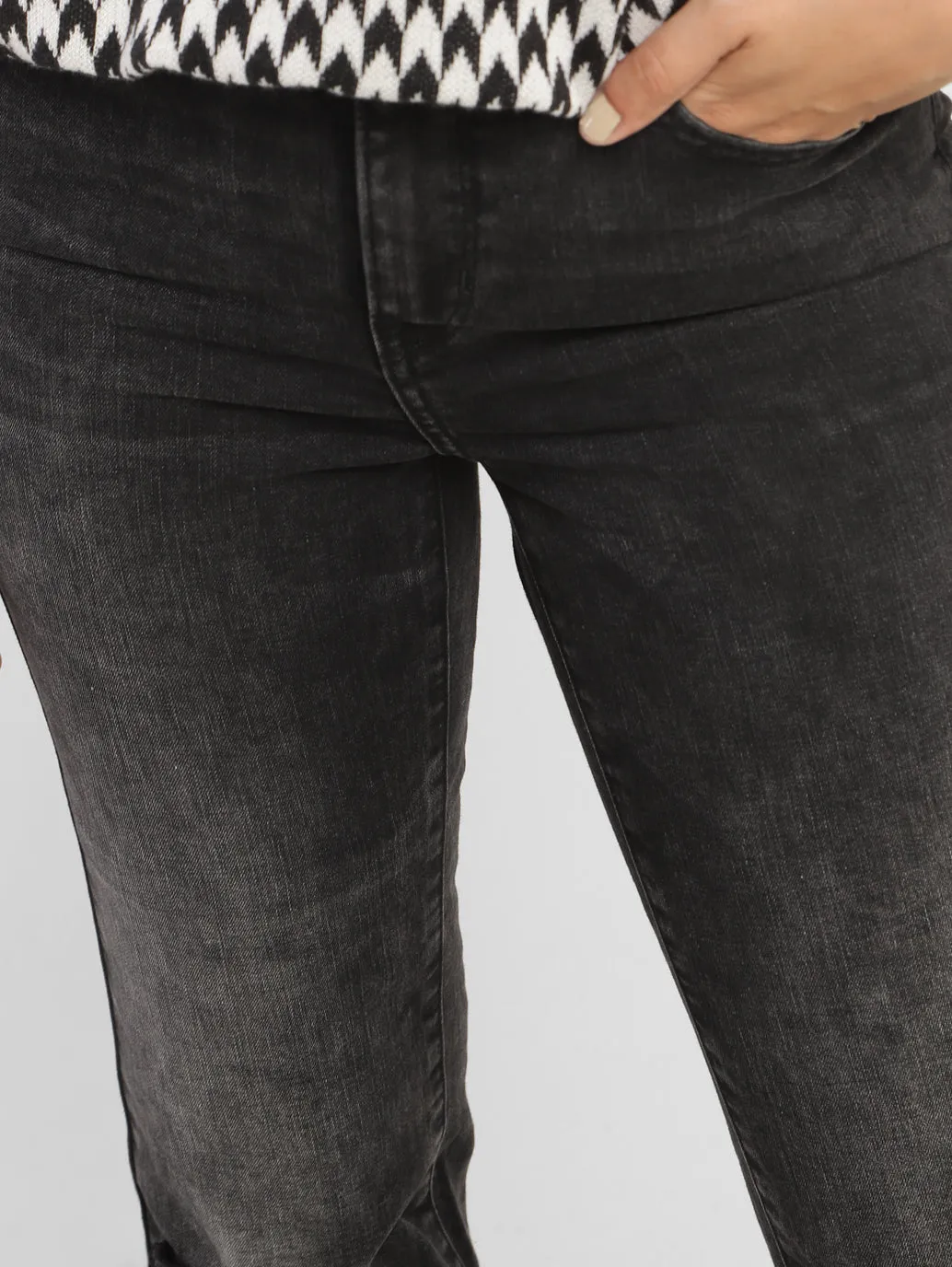 Women's 312 Black Slim Fit Mid Rise Jeans