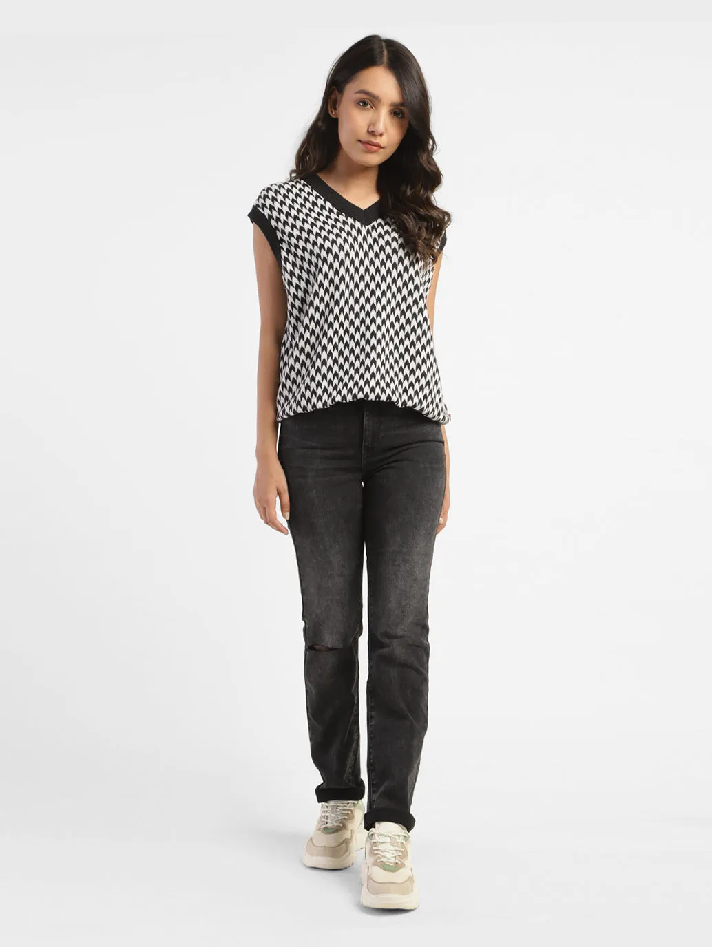 Women's 312 Black Slim Fit Mid Rise Jeans