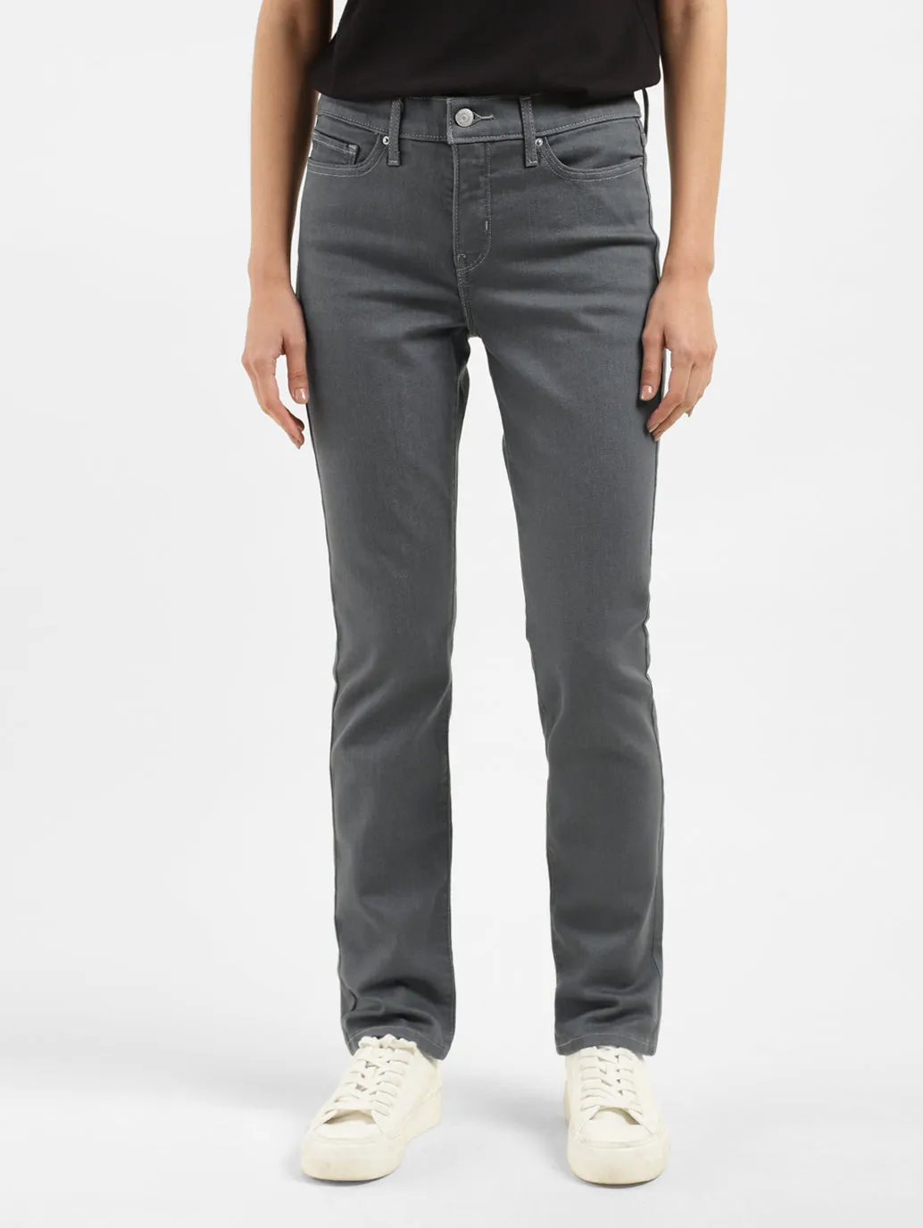 Women's 312 Grey Slim Fit Mid Rise Jeans