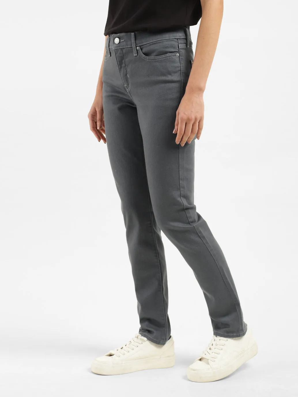 Women's 312 Grey Slim Fit Mid Rise Jeans