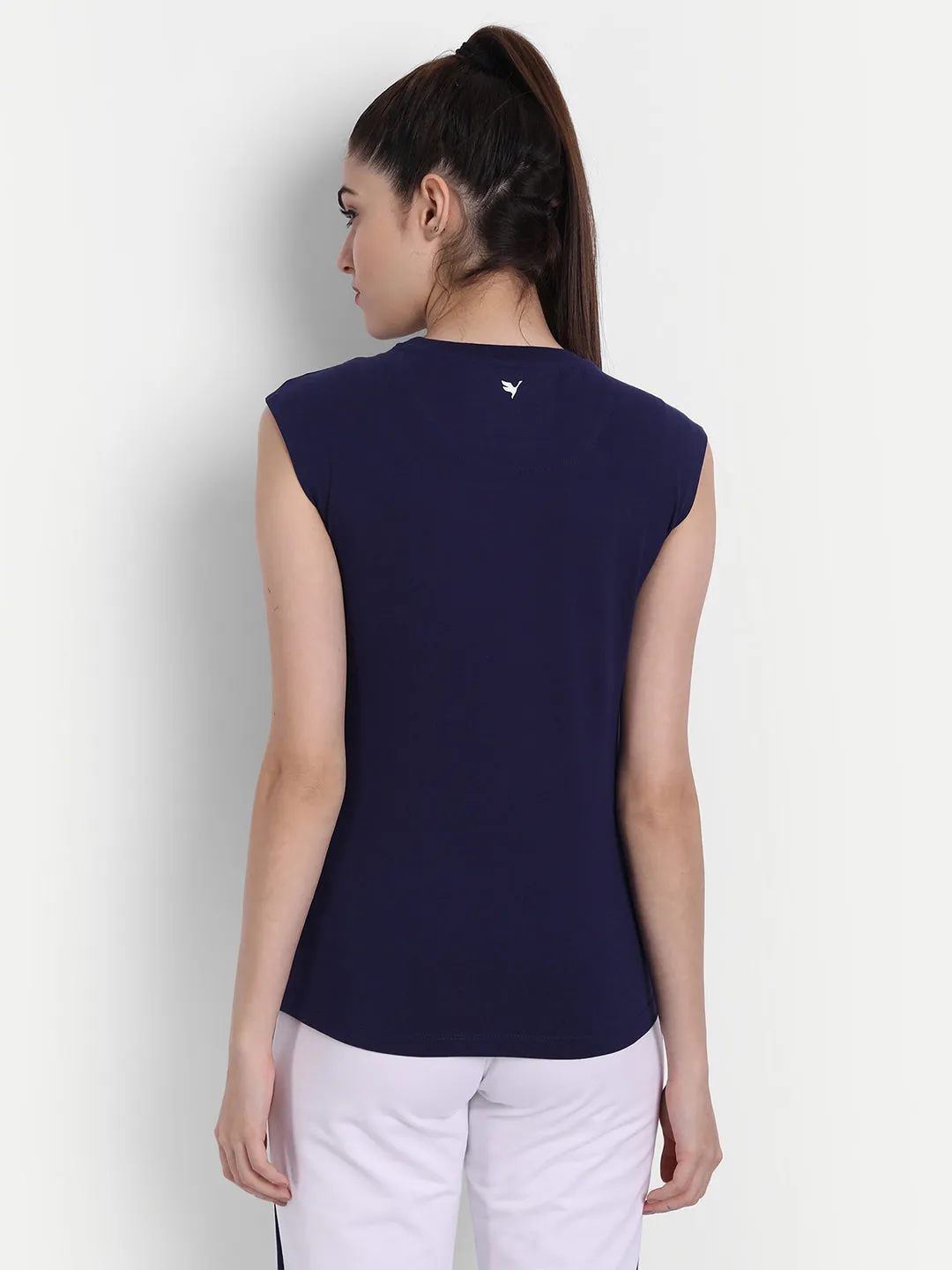 Women'S Premium  Cotton Lycra Smart Fit Sleeveless Printed T-Shirts