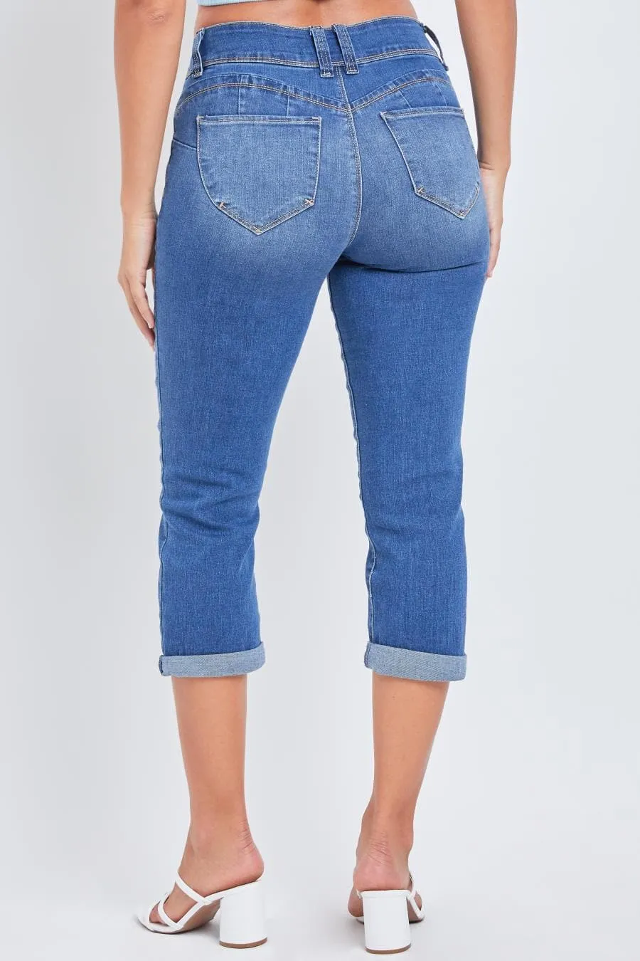 Women's WannaBettaButt Roll Up Cropped Jeans
