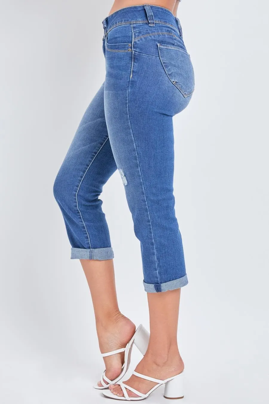Women's WannaBettaButt Roll Up Cropped Jeans