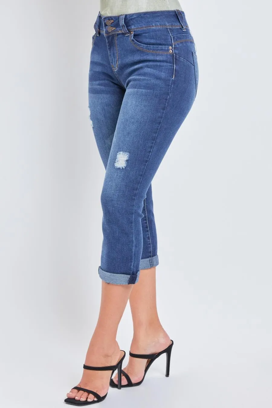 Women's WannaBettaButt Roll Up Cropped Jeans