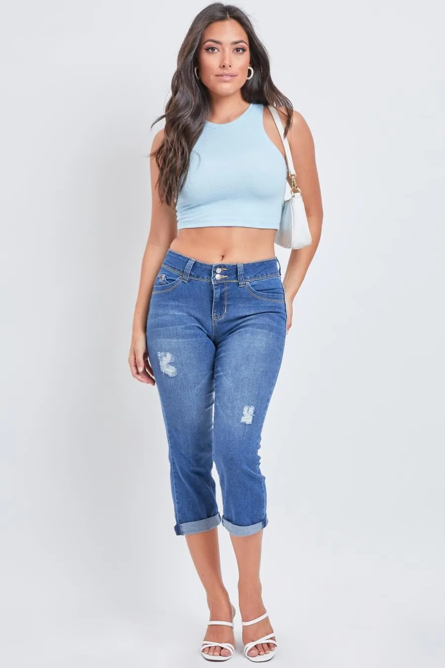 Women's WannaBettaButt Roll Up Cropped Jeans