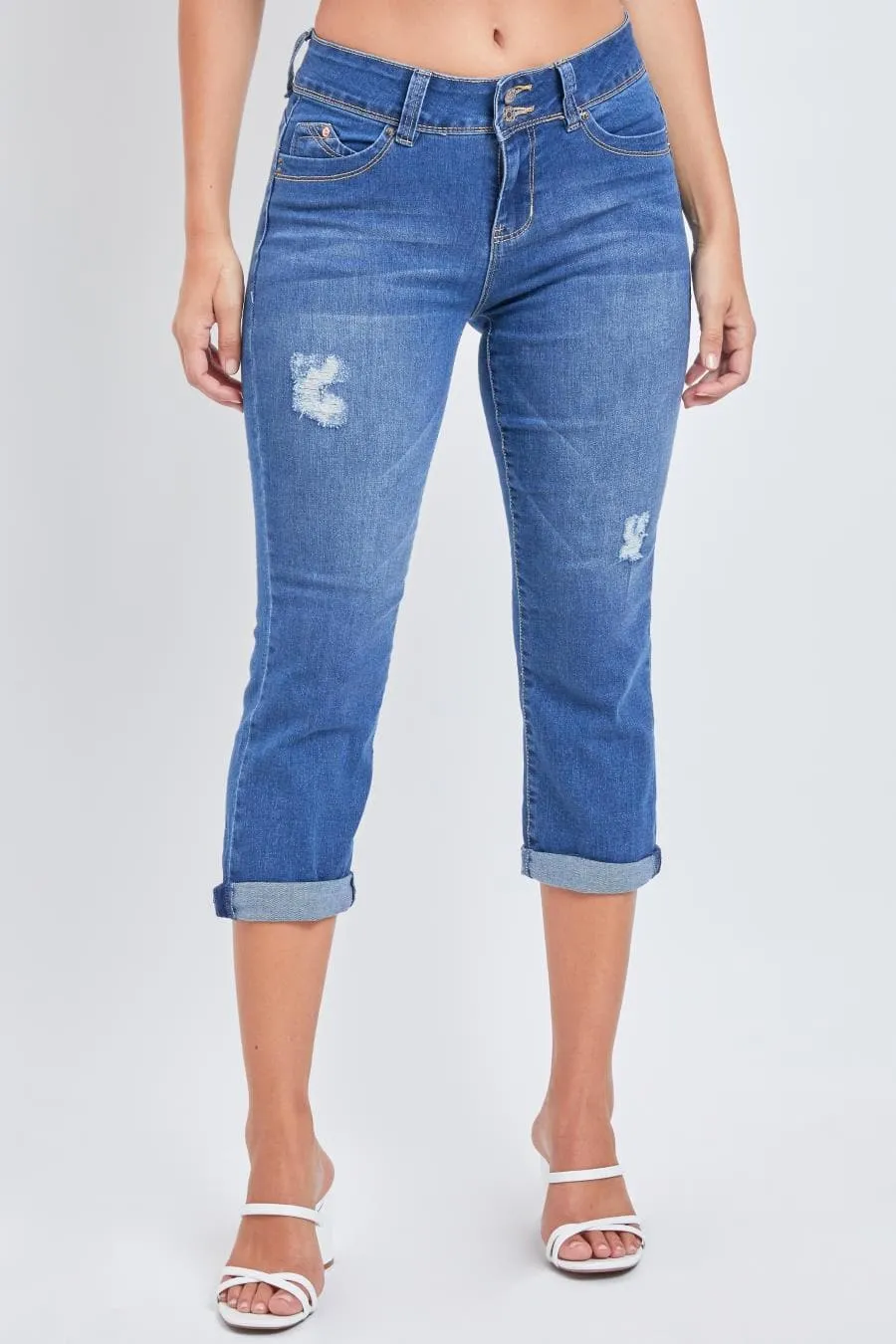 Women's WannaBettaButt Roll Up Cropped Jeans