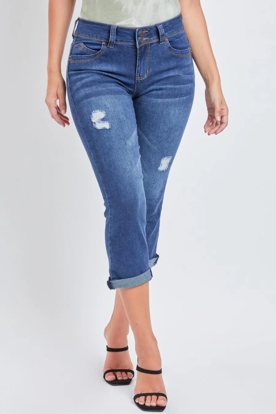 Women's WannaBettaButt Roll Up Cropped Jeans