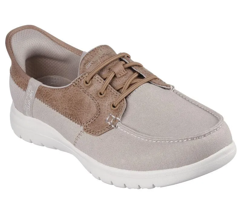 Women's Wide Fit Skechers 136536 Slip-ins On The Go Flex Palmilla Trainers