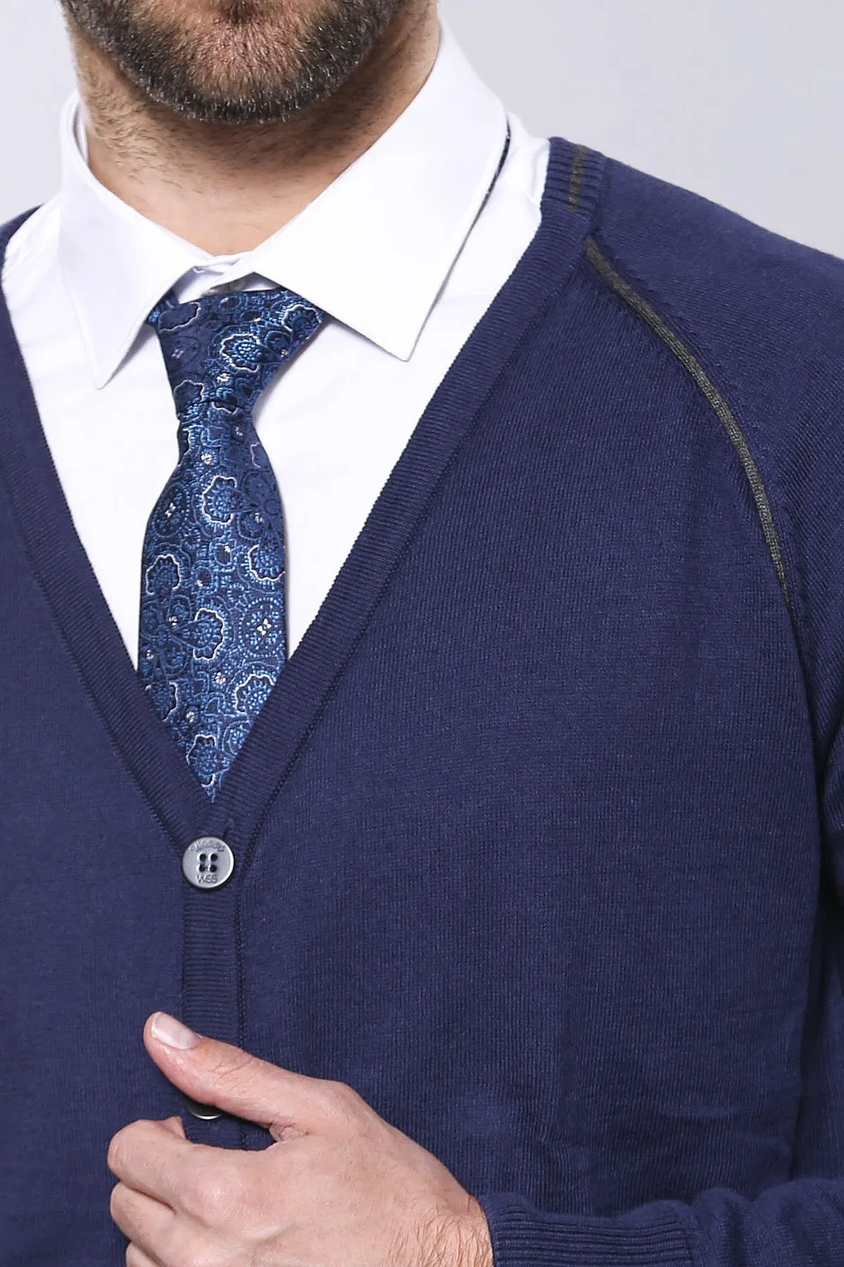 WSS Cotton Knitwear Navy Blue  - Singen
