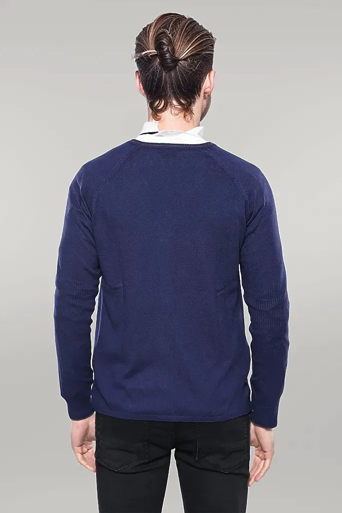 WSS Cotton Knitwear Navy Blue  - Singen