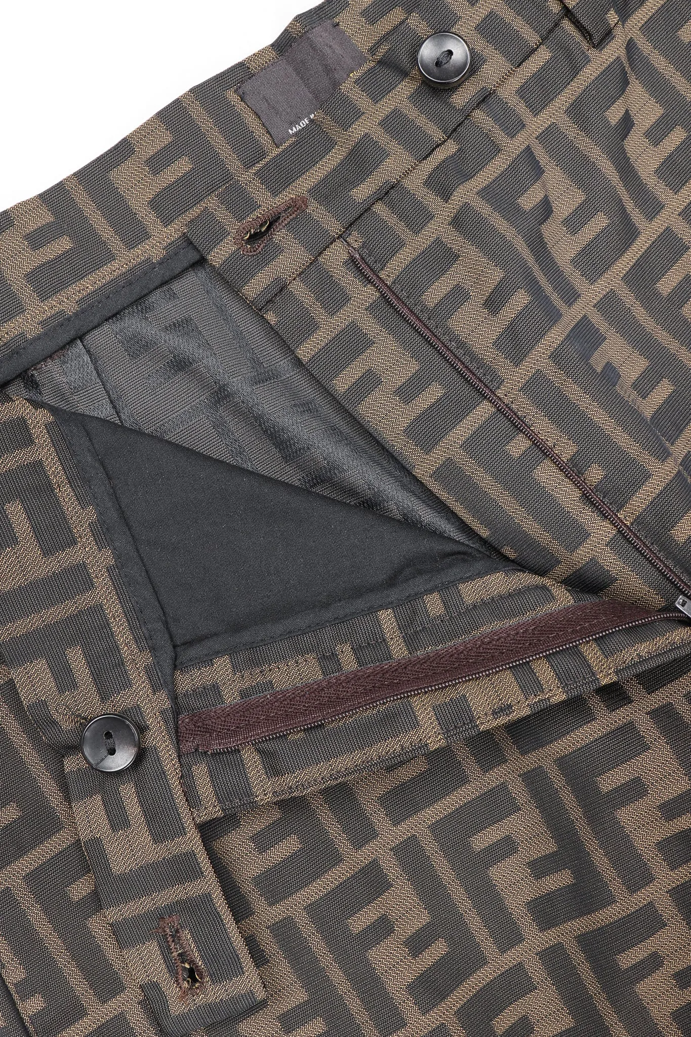 Zucca Monogram Tab-Front Pant
